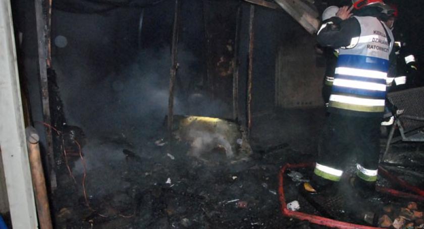 Nowy Tuchom. Pożar w warsztacie w sylwestrową noc