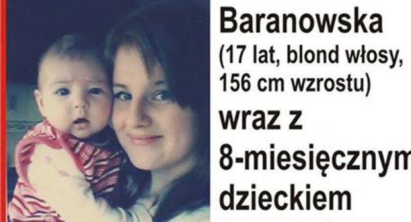 Zaginęła Bernadeta Baranowska z ośmiomiesięcznym dzieckiem! (aktualizacja)