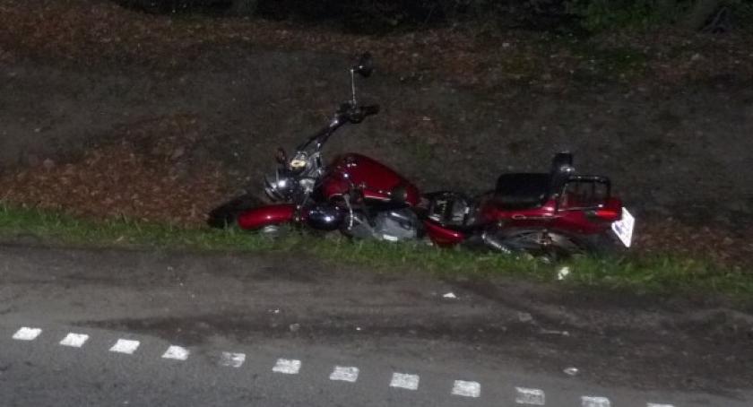 Kaliska. Wypadek motocyklisty na drodze wojewódzkiej nr 211