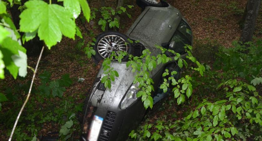 Somonino. Dachował fiat