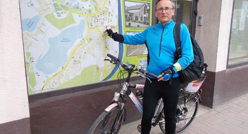 Krzysztof Ortmann na rowerze w dobę pokonał trasę z Kartuz do Częstochowy