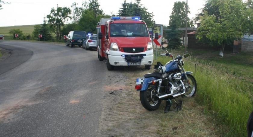 Kobysewo. Motocykl wpadł pod osobówkę