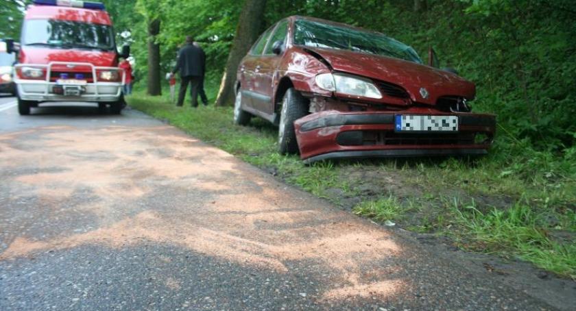 Kobysewo. Renault uderzyło w drzewo