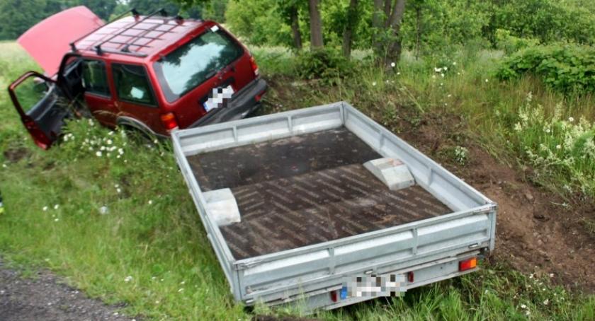 Starkowa Huta. Ford wypadł z trasy