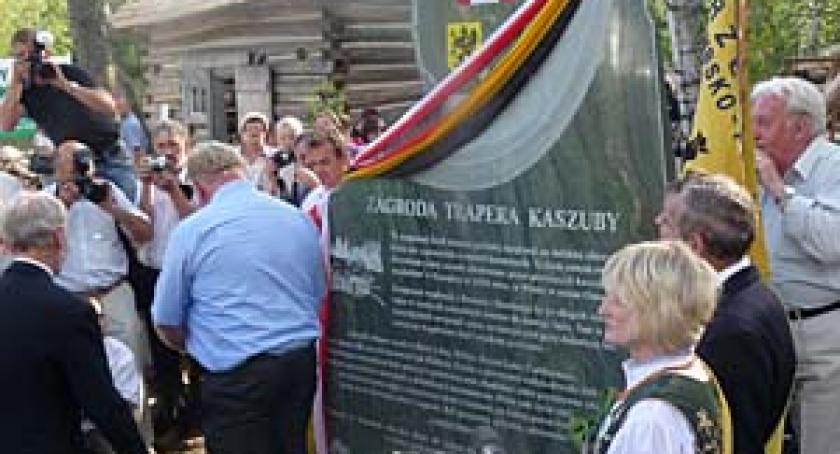 Szymbark. Otwarcie chaty kaszubskiego trapera