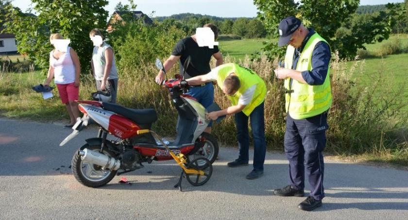 Łyśniewo. Skuterzysta ranny po zderzeniu z bmw