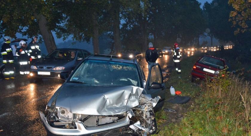 Kożyczkowo. Kolizja z udziałem trzech pojazdów 