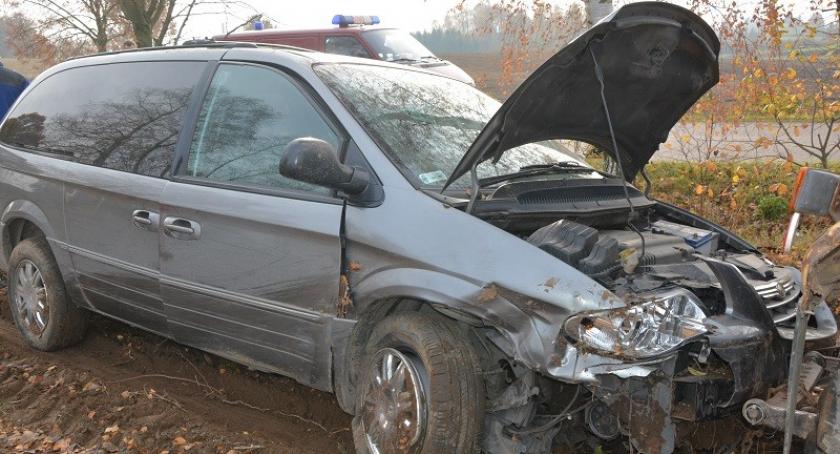 Lisie Jamy. Chrysler uderzył w przepust 