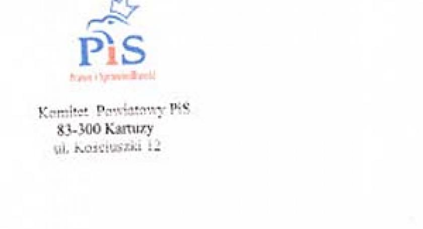 Komitet Powiatowy PiS o wizycie Lecha Kaczyńskiego w Kartuzach