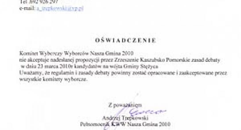 Andrzej Trepkowski: Nie akceptujemy zasad debaty przedwyborczej
