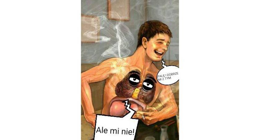 Uczeń ZSP w Somoninie walczy w konkursie na najlepszy mem antynikotynowy