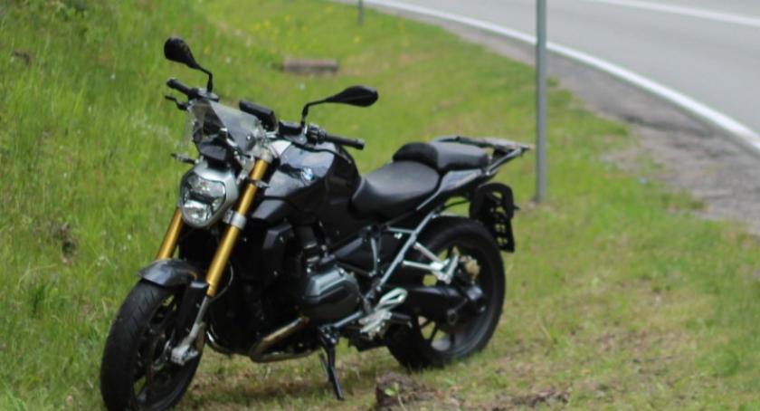 Wieżyca. Wypadek z udziałem motocyklisty na K20