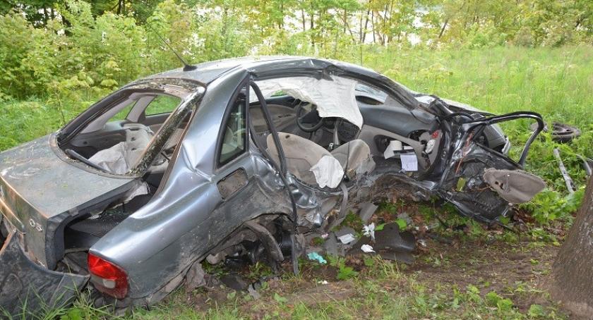 Garcz. Citroen rozbił się na drzewie - dwie nastolatki w ciężkim stanie