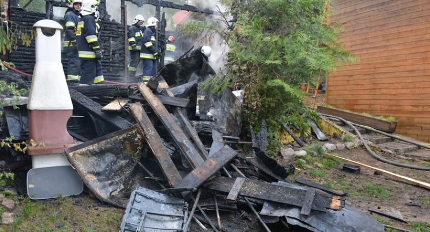 Chwaszczyno. Spłonął drewniany budynek gospodarczy