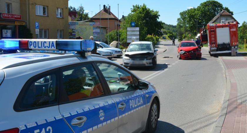 Somonino. Kolizja z udziałem dwóch pojazdów