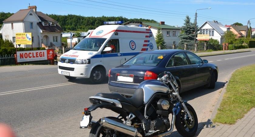 Powiat. Dwa wypadki z udziałem motocyklistów