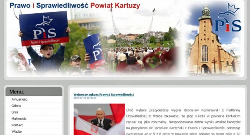 Kartuski PiS ma swoją stronę internetową