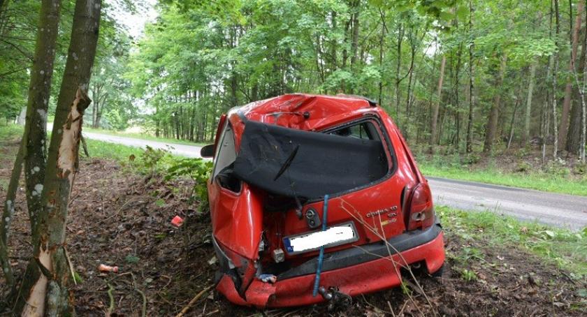 Załakowo. Opel wypadł z drogi - kierowca w szpitalu