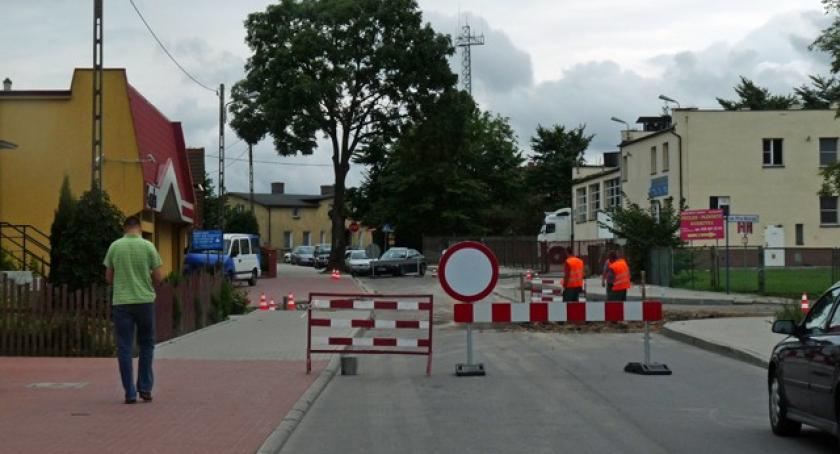 Kartuzy. Remont na ul. Mściowja II