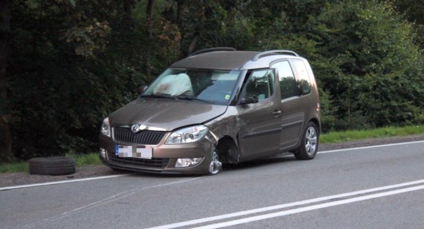 Szymbark. Zderzenie Skody z Mitsubishi na K20