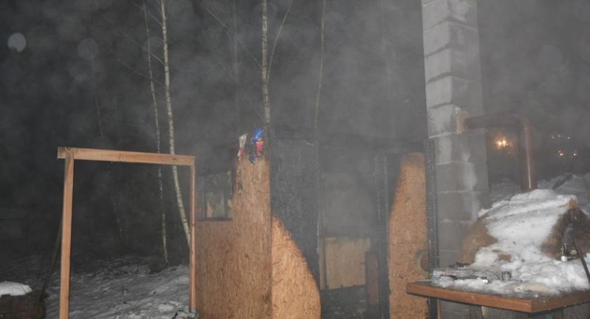 Kolonia. Spłonęła przydomowa sauna