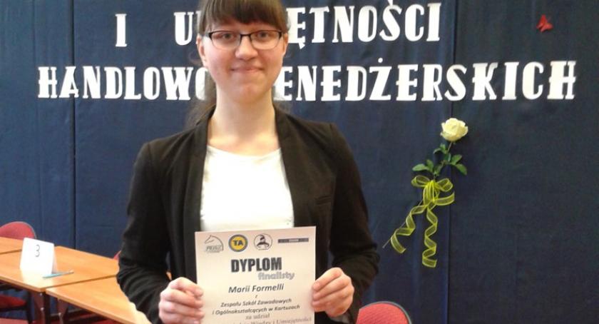 Ogólnopolski  sukces Marii Formella - uczennicy Technikum Ekonomicznego w Kartuzach