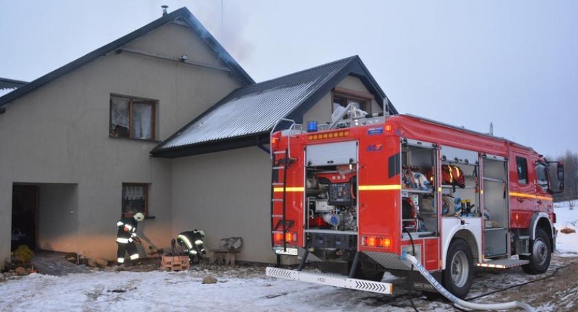 Pożar komina w Węsiorach