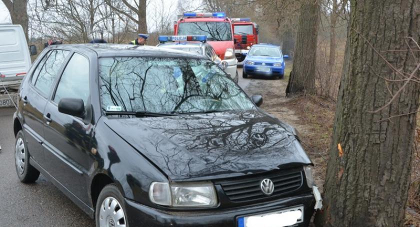 Starkowa Huta. VW Polo uderzył w drzewo