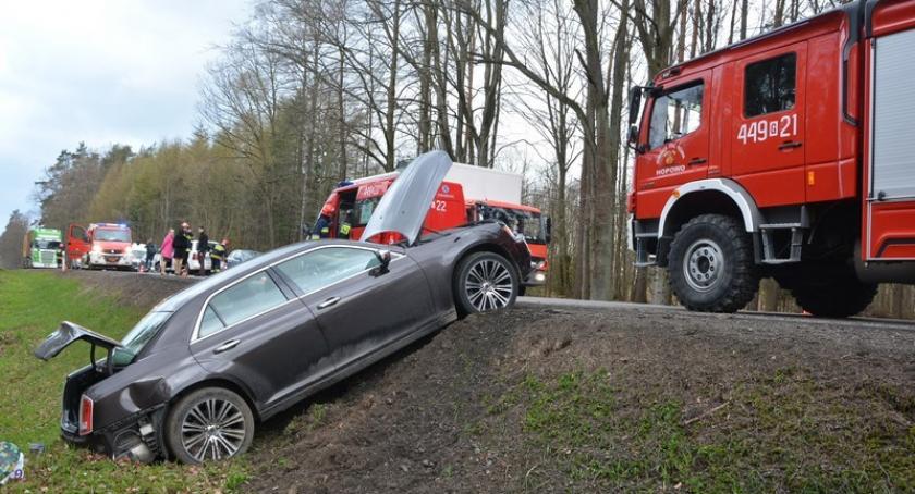 Hopowo-Egiertowo. Zderzenie trzech pojazdów na K20