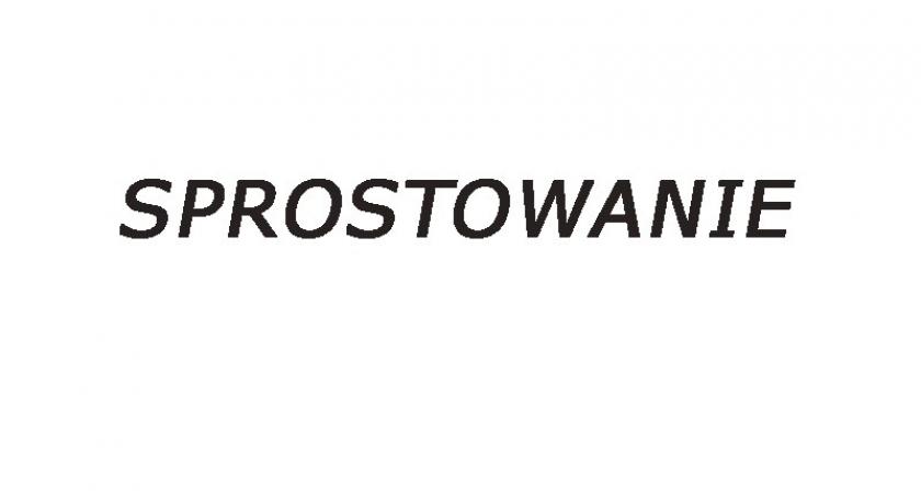Sprostowanie Beaty Szwichtenberg