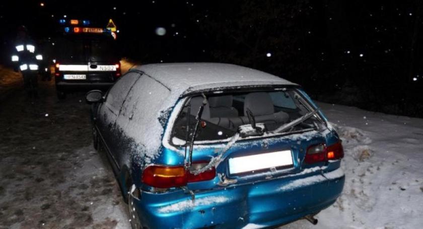 Kobysewo. Tir najechał na osobówkę - dwie osoby w szpitalu