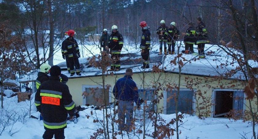 Amalka. Płonął domek letniskowy