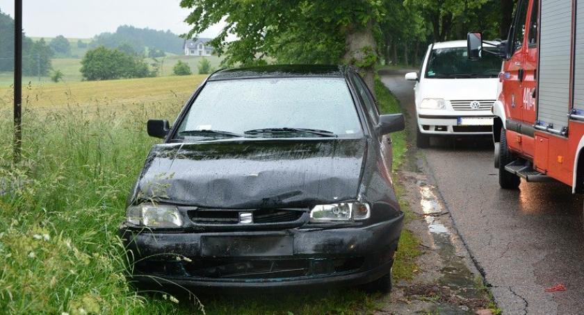 Prokowo. Seat najechał na tył opla