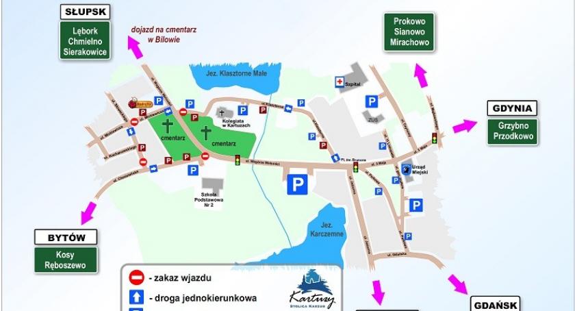 Uwaga! Zmiana organizacji ruchu w rejonie kartuskiego cmentarza