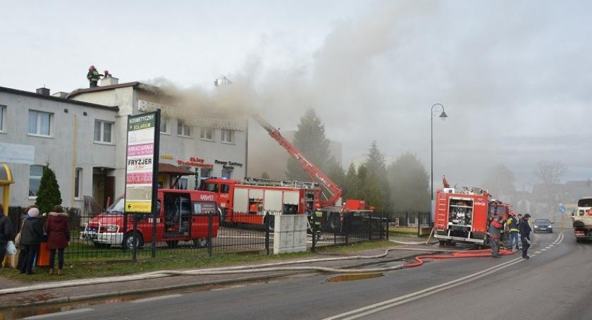 Pożar budynku w centrum Przodkowa