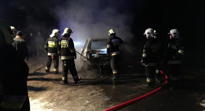 Zdunowice. Spłonęło BMW