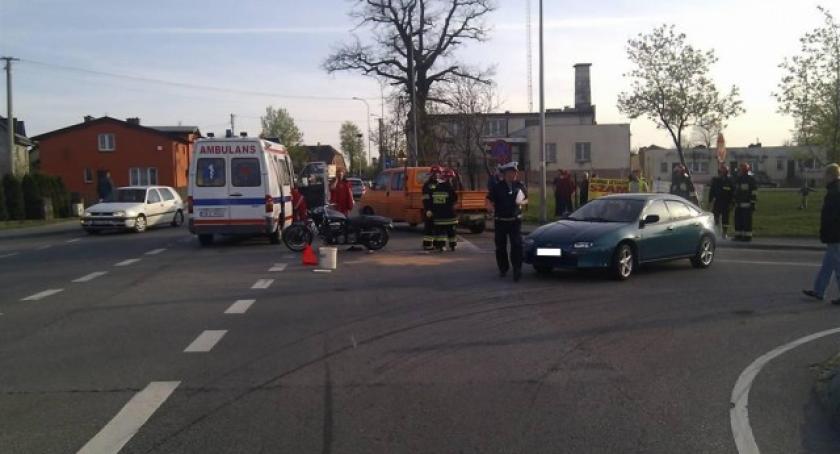 Egiertowo. Zderzenie motocykla z osobówką