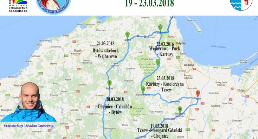 Biegną po marzenia niepełnosprawnych dzieci - w czwartek będą w Kartuzach