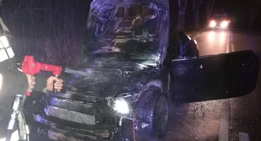Egiertowo. Audi A5 stanęło w płomieniach
