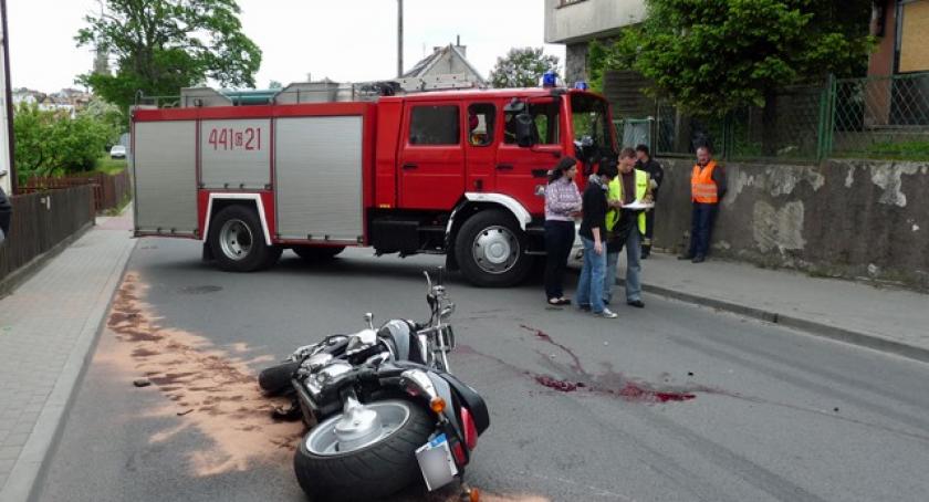 Kartuzy. Śmiertelny wypadek motocyklisty na ulicy Chmieleńskiej