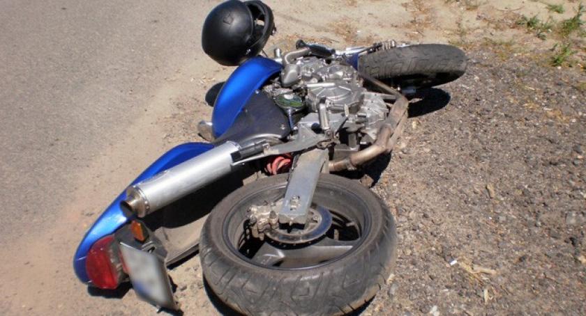 Łapalice. Kolejny motocyklista w szpitalu