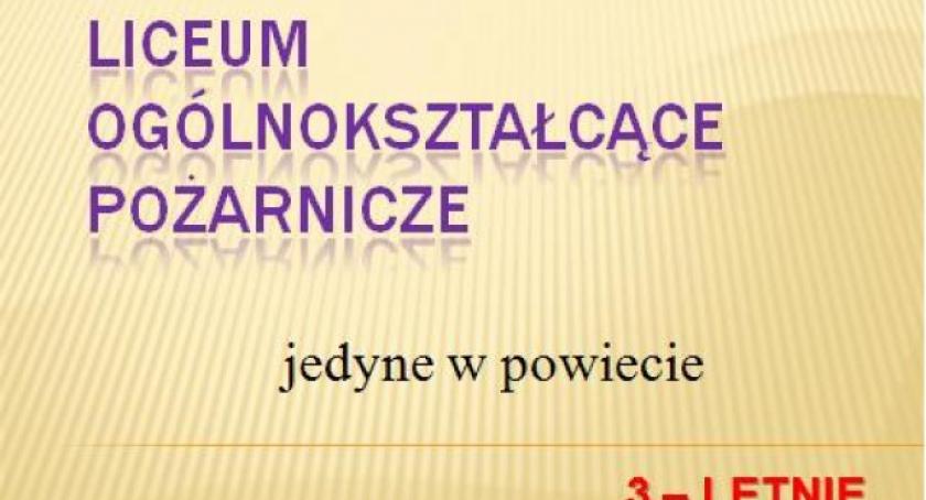 Somonino. Od września rusza Ogólnokształcące Liceum Pożarnicze