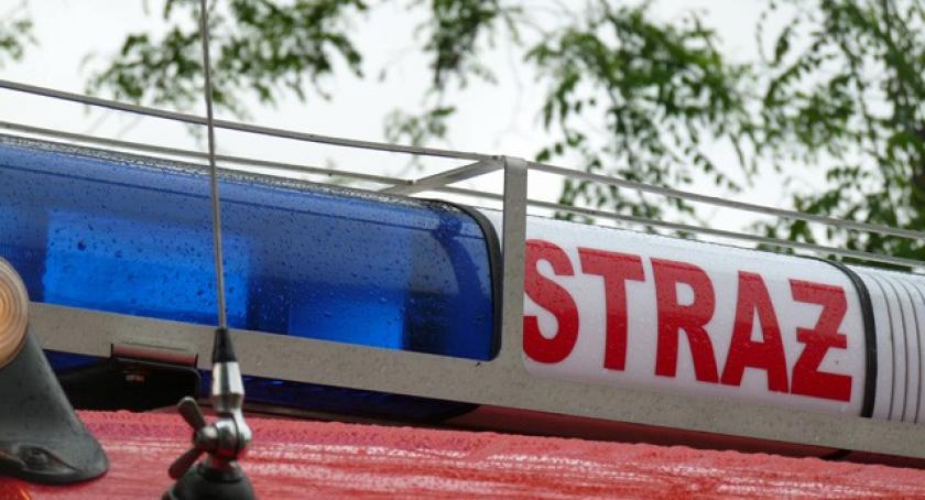 Sianowo. Pożar przy Domu Pielgrzyma