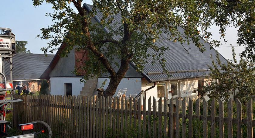 Kiełpino. Pożar w budynku mieszkalnym