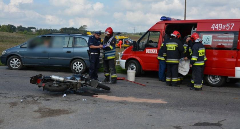 Załęże. Motocyklista ranny w wypadku