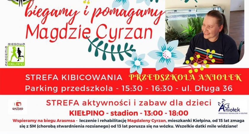 Kiełpino. Będą biegać i pomagać Magdzie