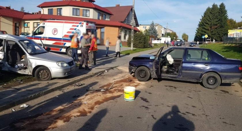 Wypadek w Żukowie - troje dzieci trafiło do szpitala