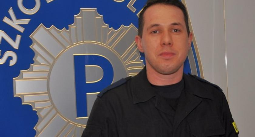 Maciej Formela, policjant z Kaszub uratował życie mieszkance Ustki