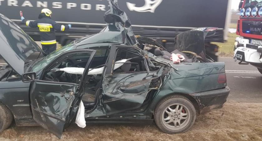 Jedna osoba ranna w wypadku na trasie Somonino-Egiertowo