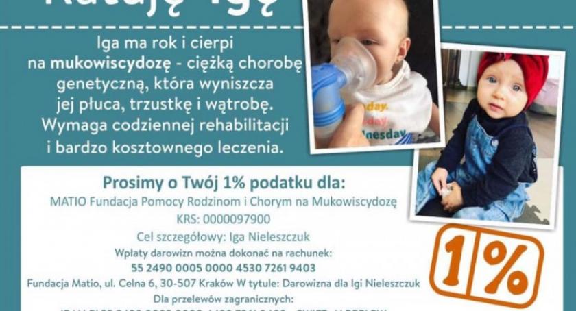 Już w sobotę wielki mecz na rzecz małej Igi z Sierakowic